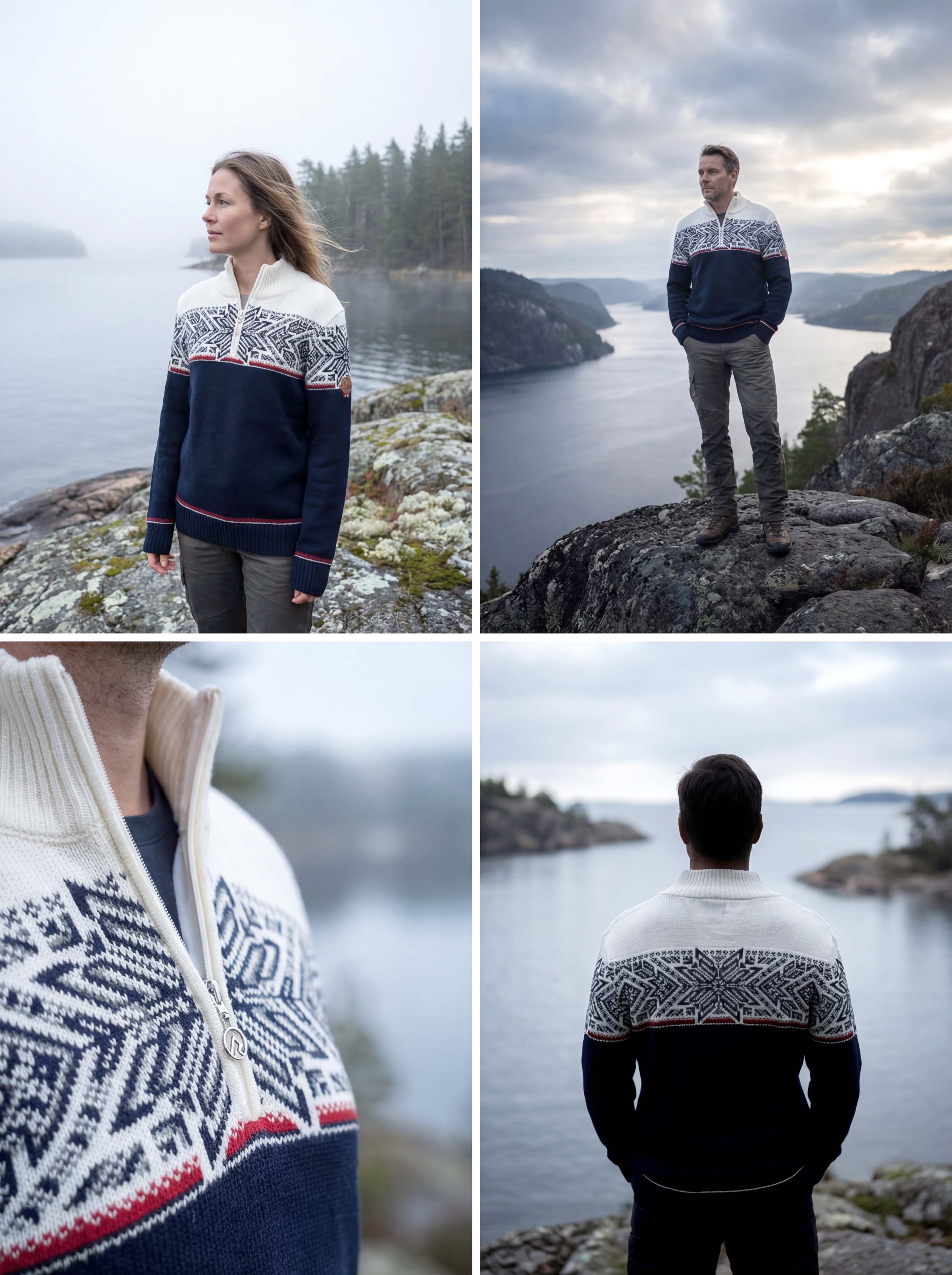 Norský merino svetr Elegant - navy 04